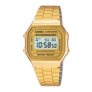 Reloj CASIO A168WG-9W Resina Unisex Dorado