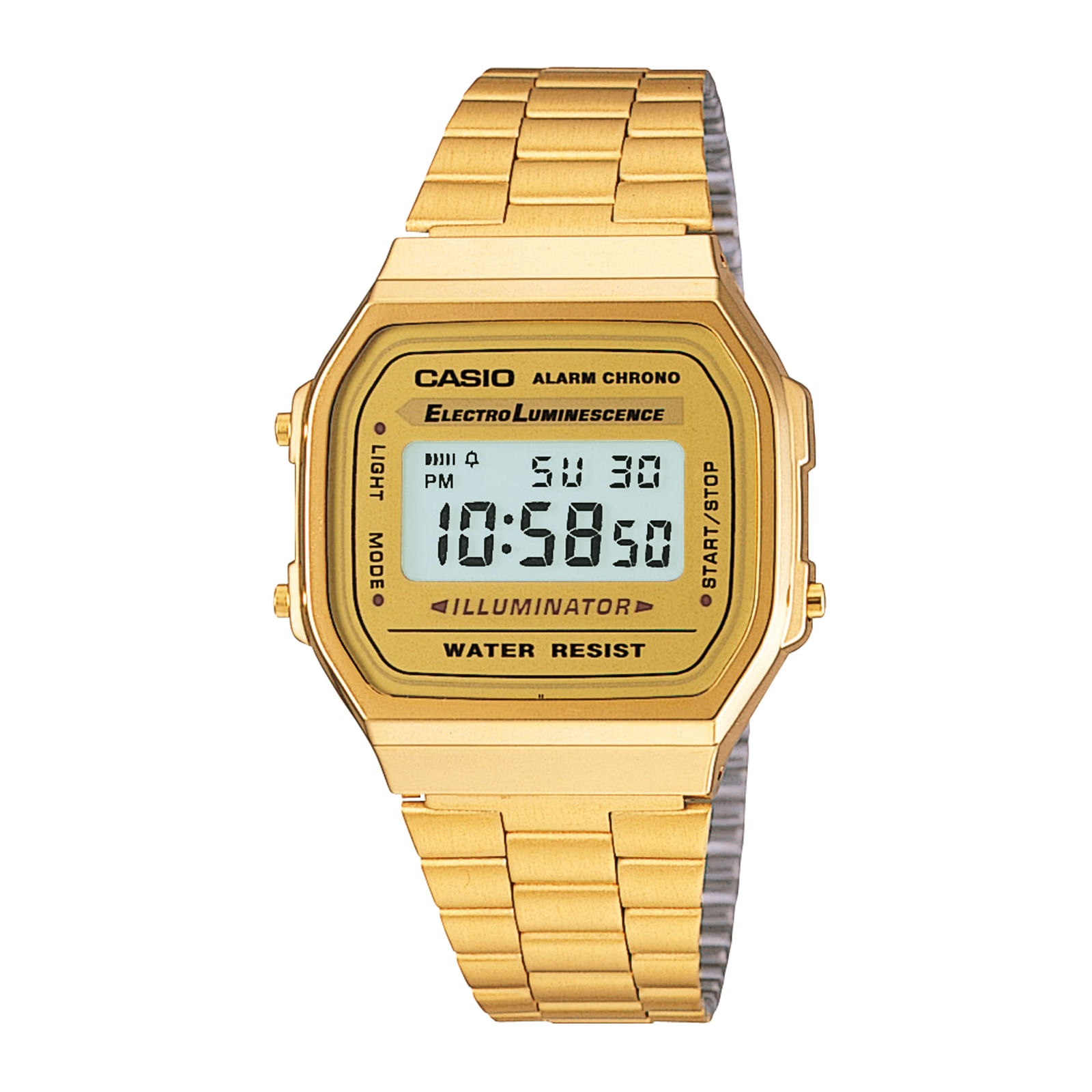 Reloj CASIO A168WG-9W Resina Unisex Dorado