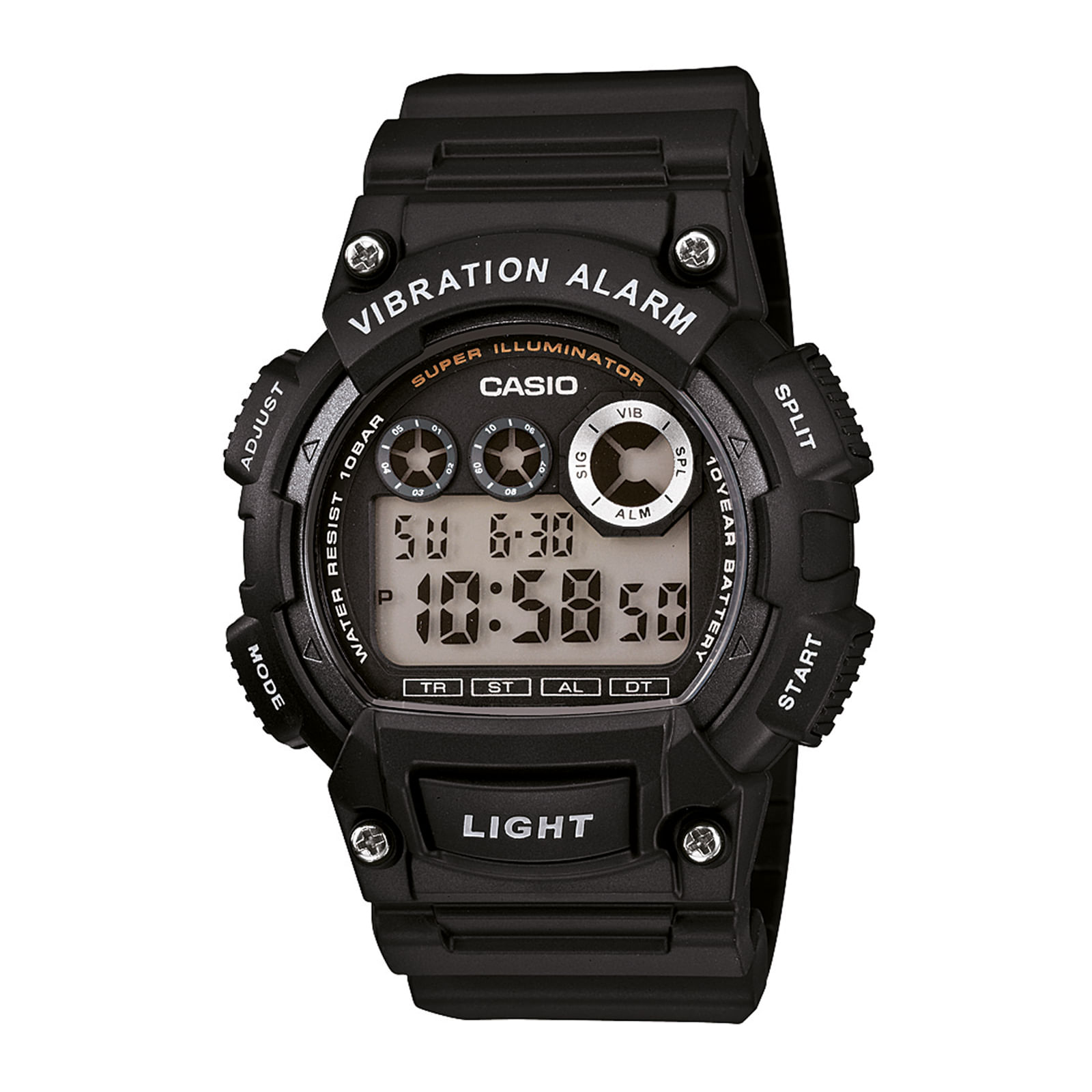 Reloj CASIO W-735H-1A Resina Juvenil Negro