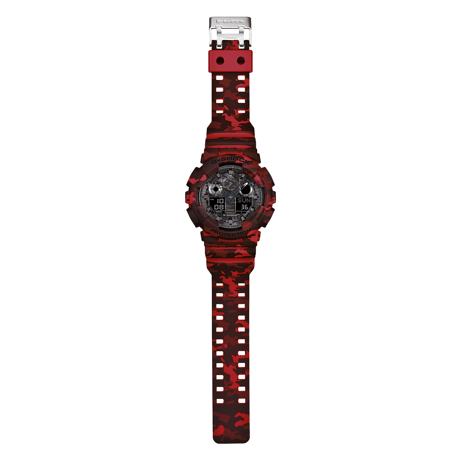 Reloj G-SHOCK GA-100CM-4A Resina Hombre Rojo/Camuflado