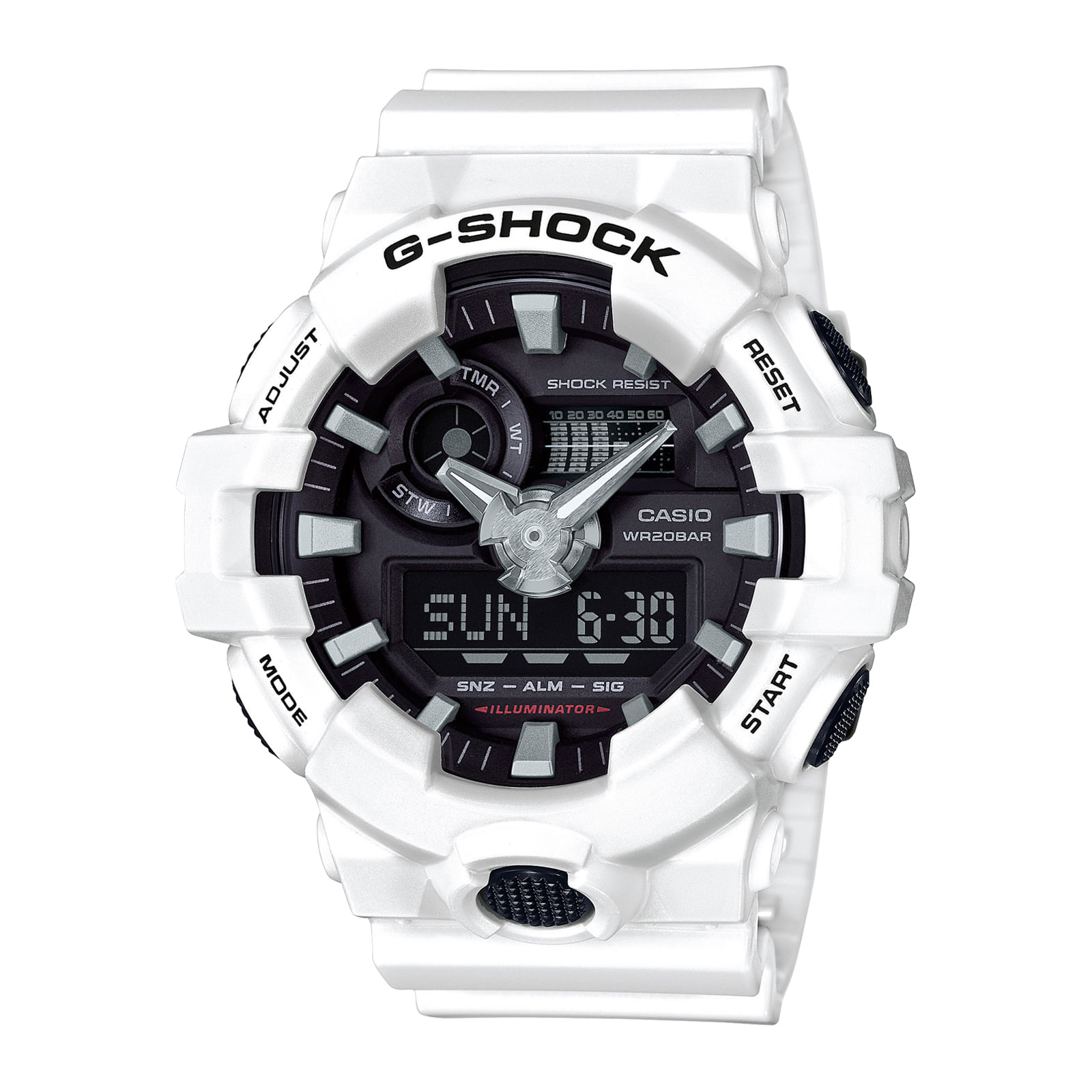 Reloj G-SHOCK GA-700-7A Resina Hombre Blanco