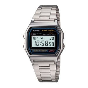 Reloj CASIO A158WA-1D Resina Unisex Plateado