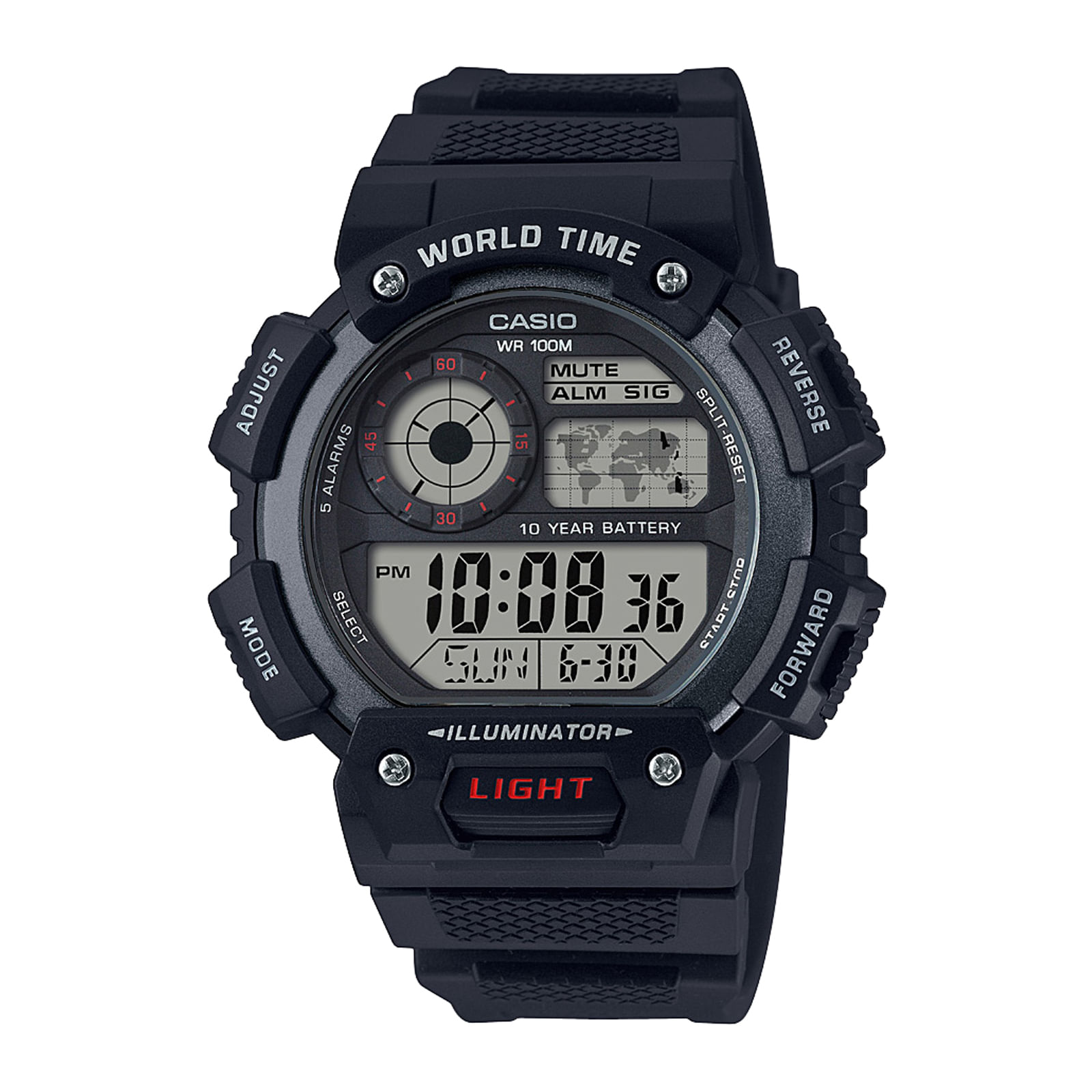 Reloj CASIO AE-1400WH-1A Resina Juvenil Negro