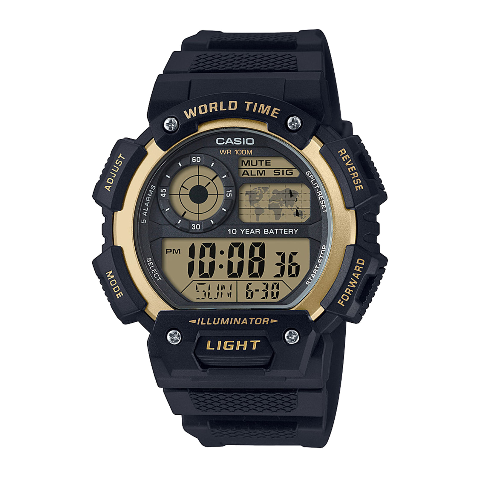 Reloj CASIO AE-1400WH-9A Resina Juvenil Negro