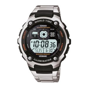 Reloj CASIO AE-2000WD-1A Resina/Acero Juvenil Plateado