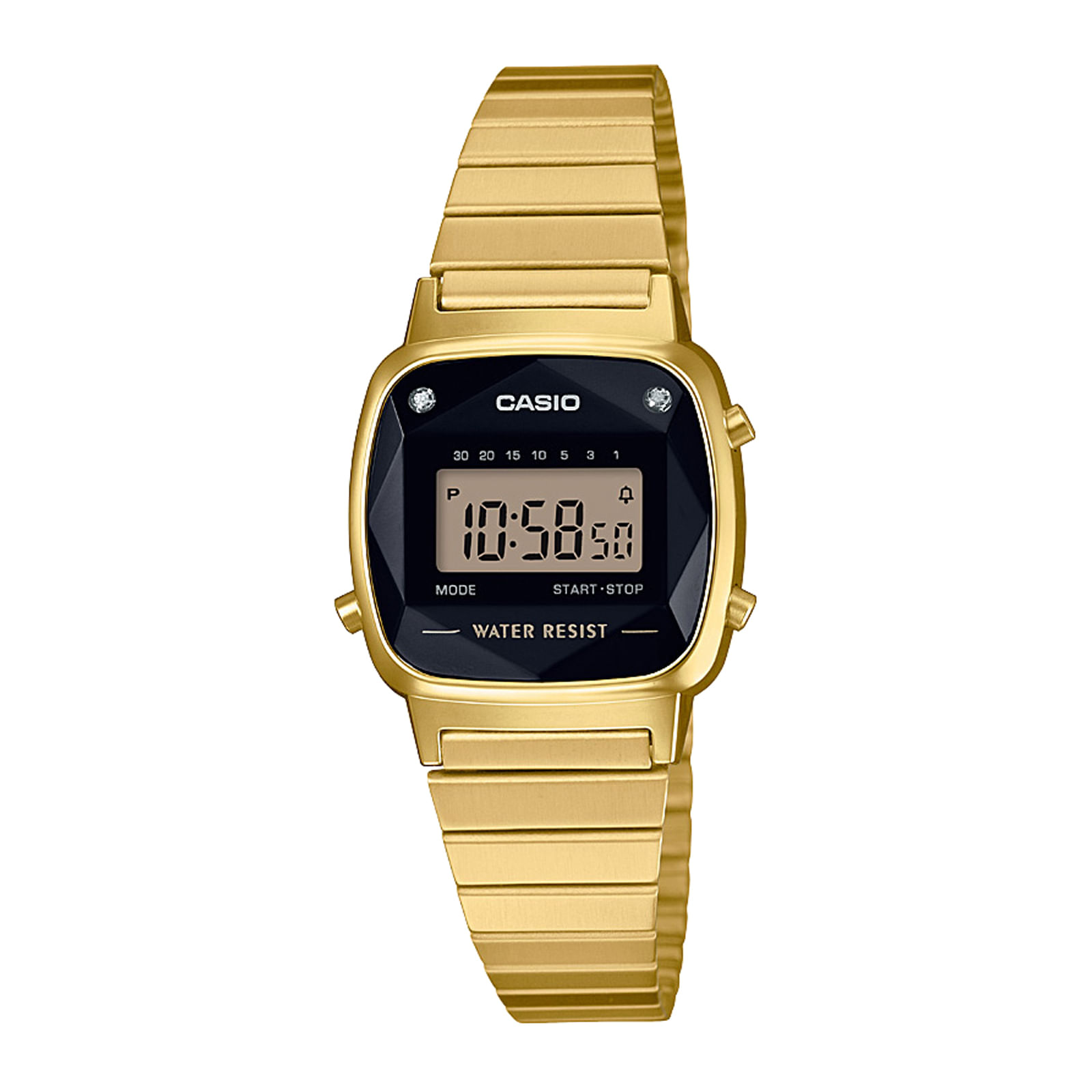 Reloj CASIO LA670WGAD-1D Resina Juvenil Dorado