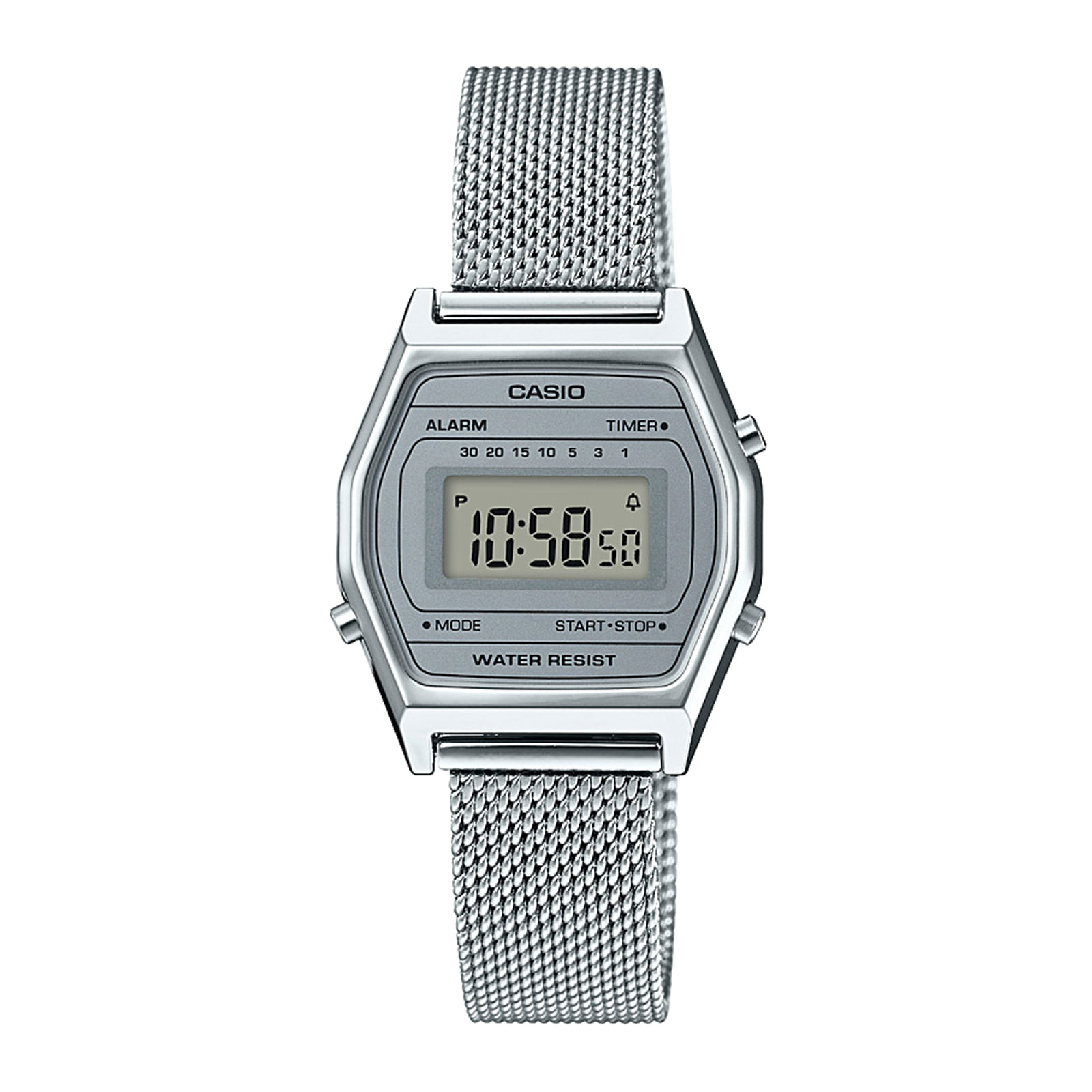 Reloj CASIO LA690WEM-7D Resina Mujer Plateado