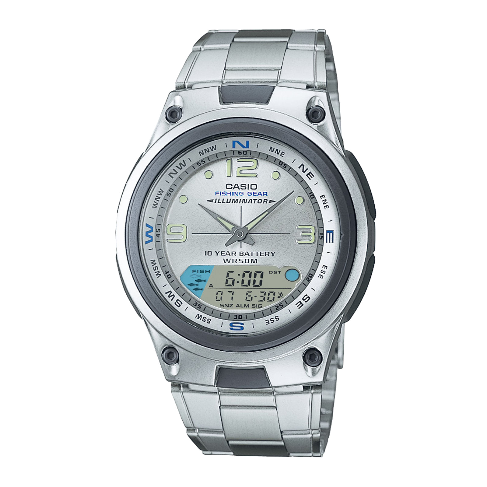 Reloj CASIO AW-82D-7A Resina Hombre Plateado