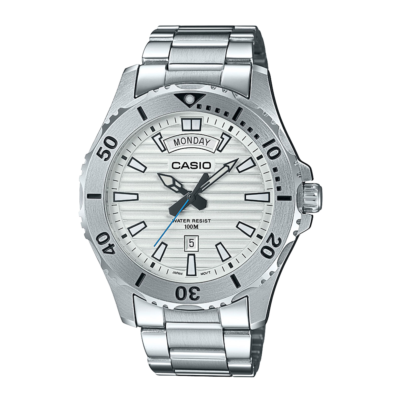 Reloj CASIO MTD-1087D-7A Acero Hombre Plateado