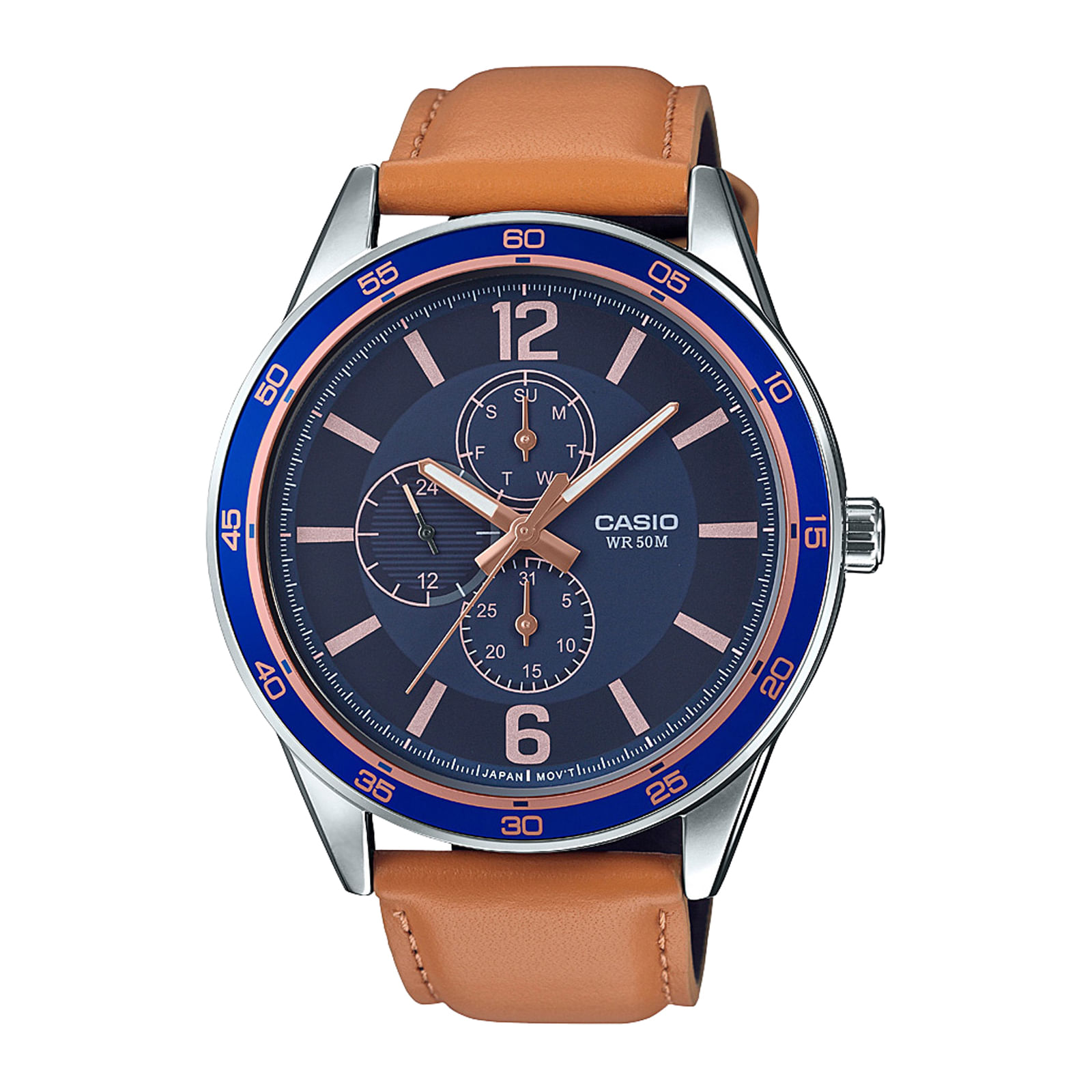 Reloj CASIO MTP-E319L-2B Acero Hombre Azul