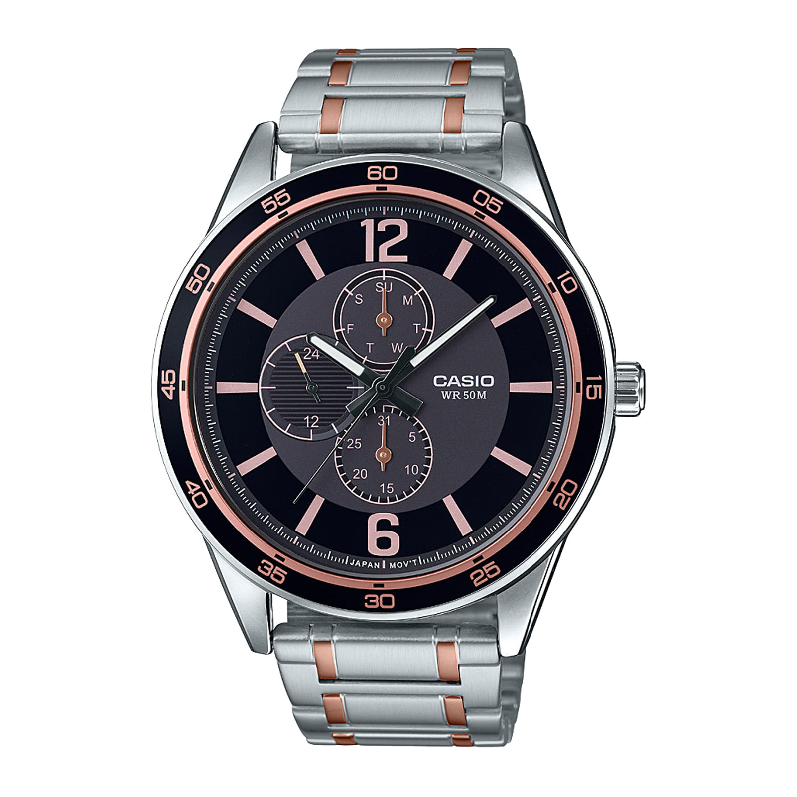 Reloj CASIO MTP-E319RG-1B Acero Hombre Plateado