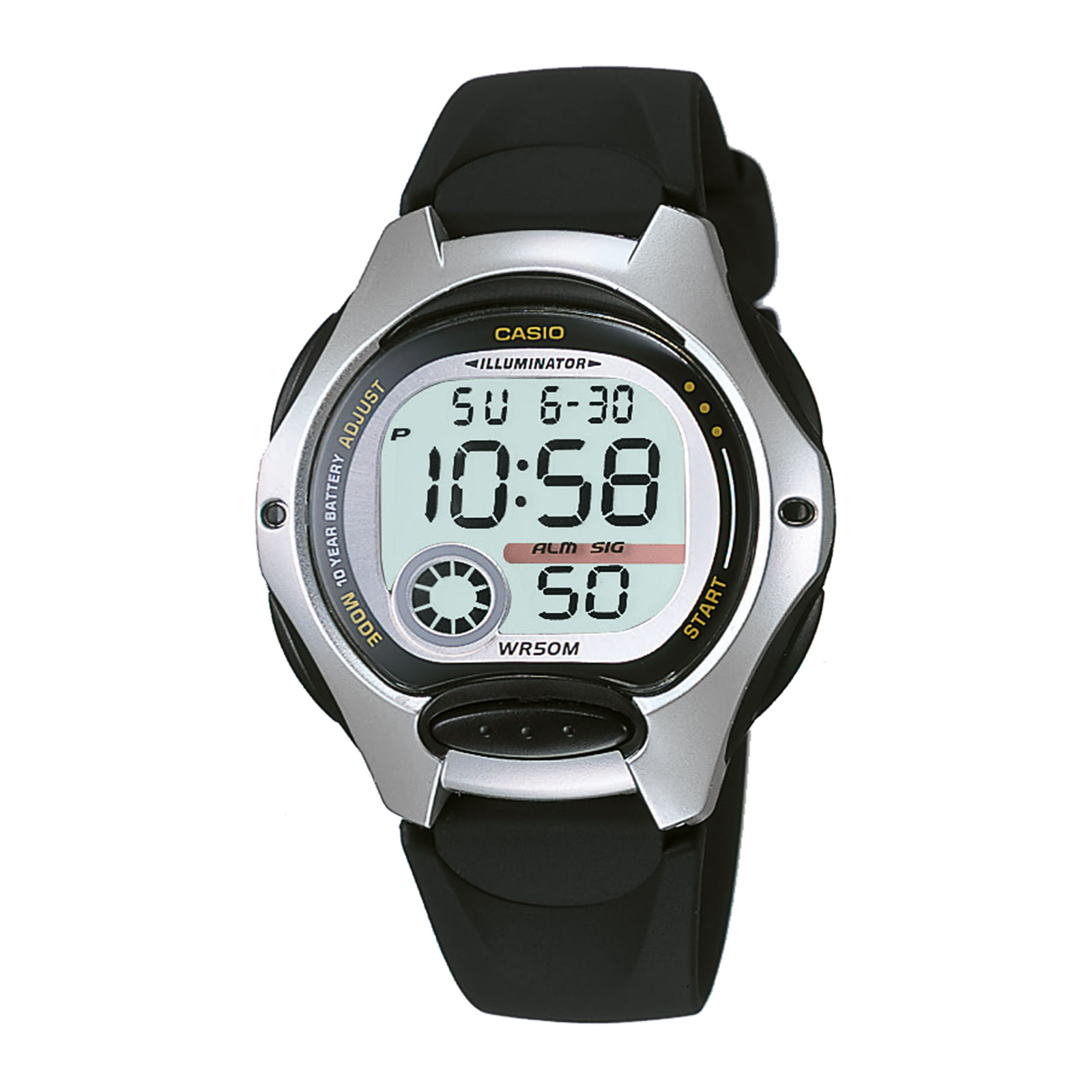 Reloj CASIO LW-200-1A Resina Juvenil Plateado