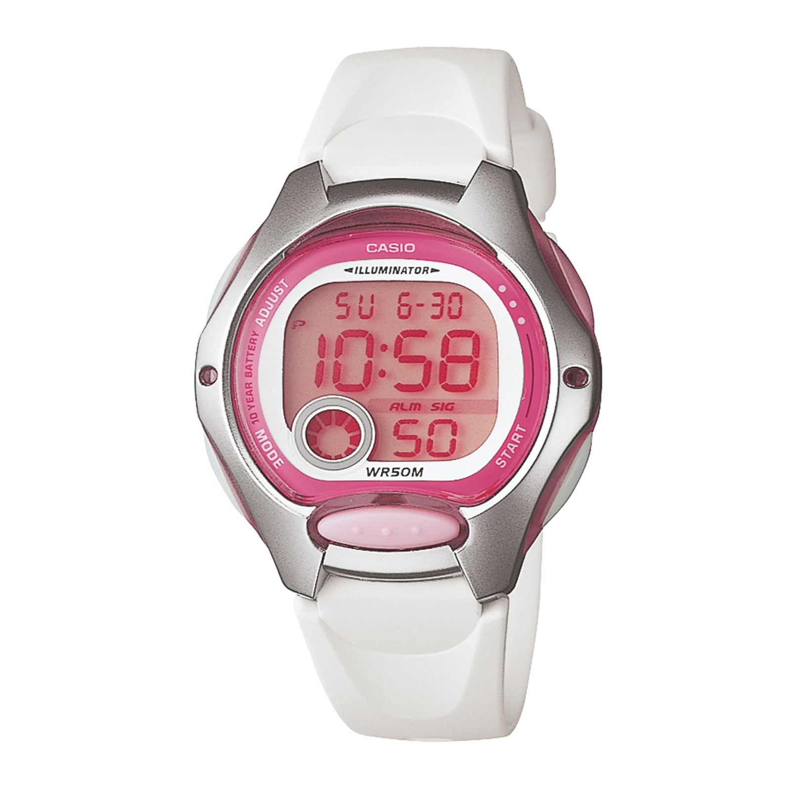 Reloj CASIO LW-200-7A Resina Juvenil Plateado