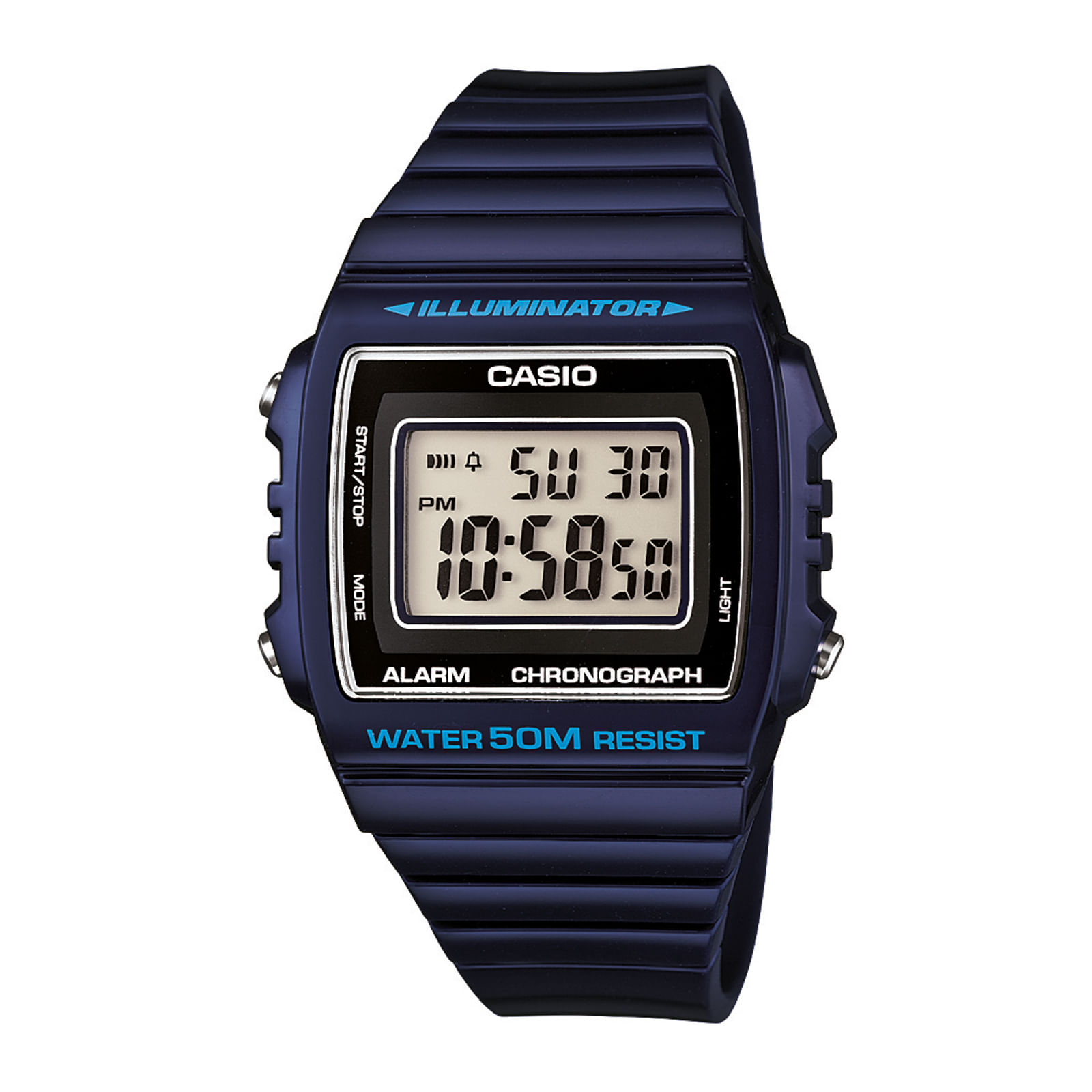 Reloj CASIO W-215H-2A Resina Juvenil Azul