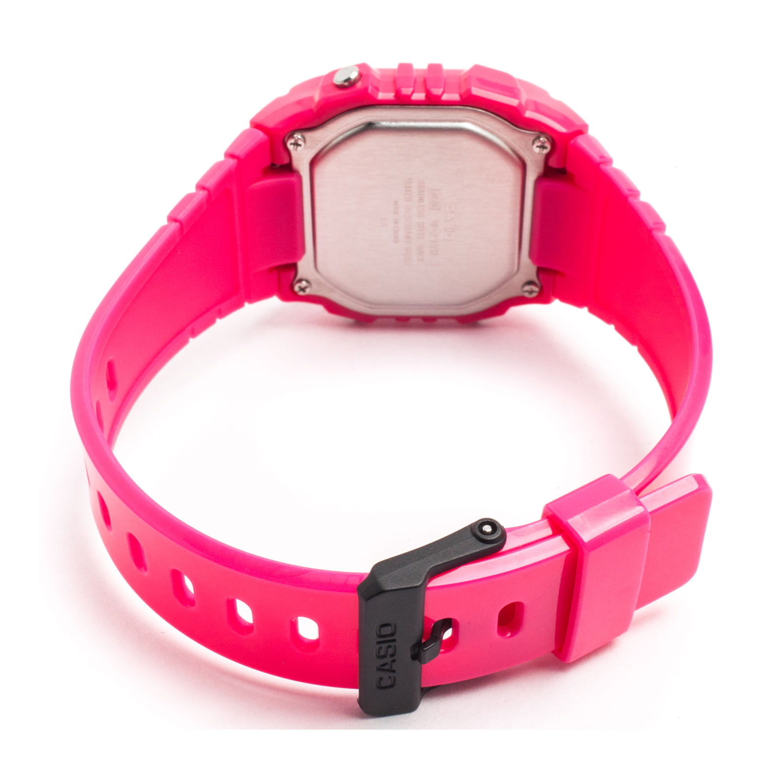 Reloj CASIO W-215H-4A Resina Juvenil Rosado