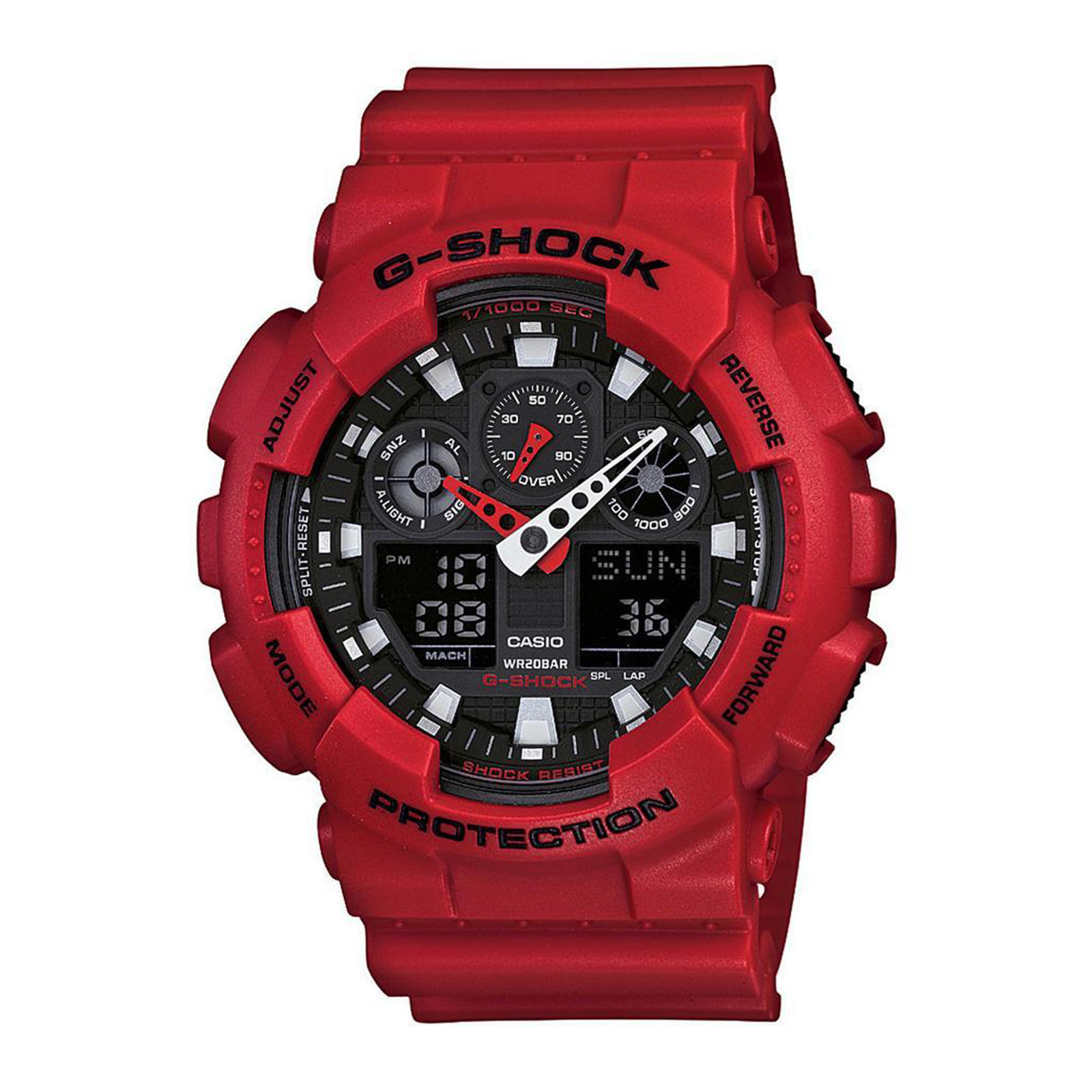 Reloj G-SHOCK GA-100B-4A Resina Hombre Rojo