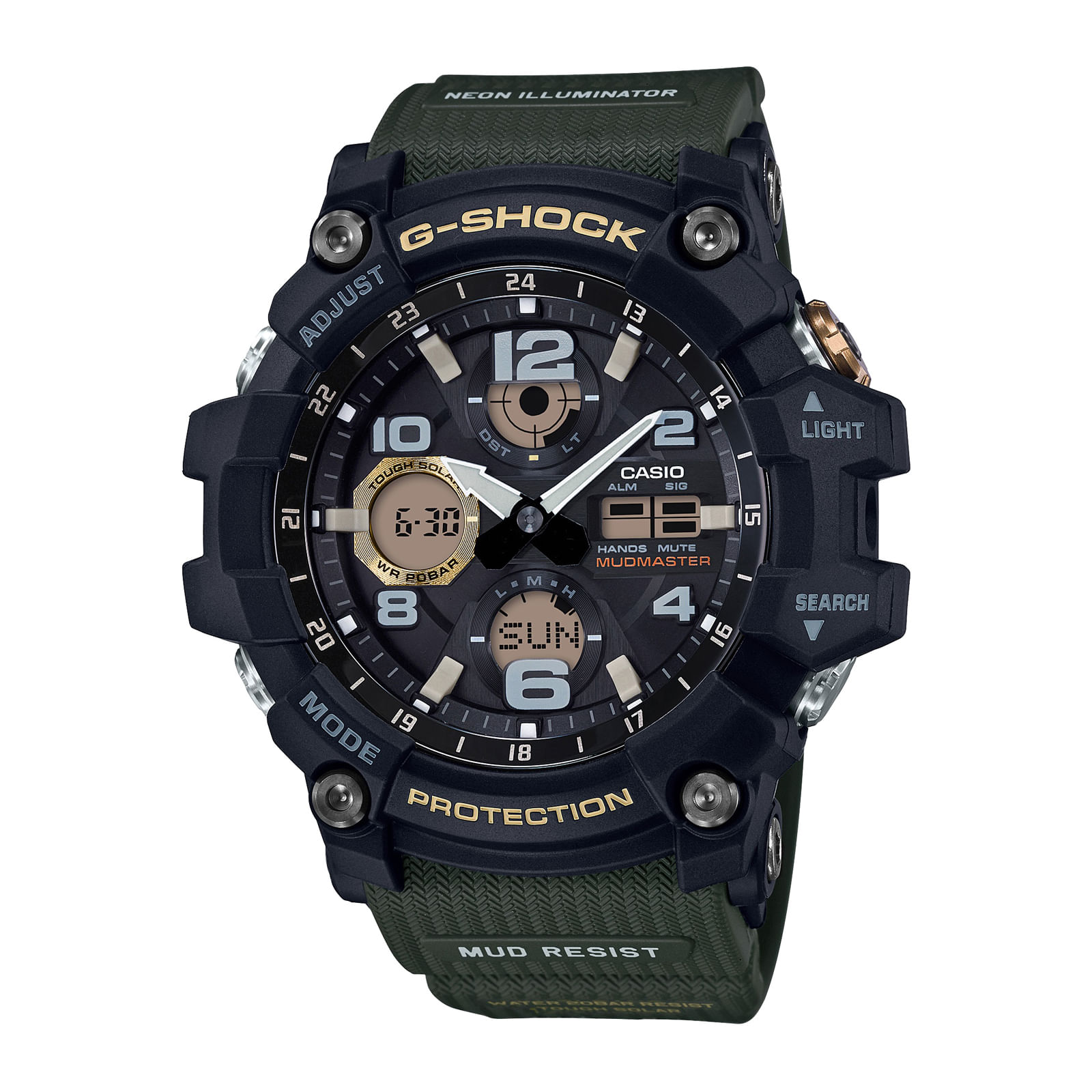 Reloj G-SHOCK GSG-100-1A3 Resina/Acero Hombre Negro