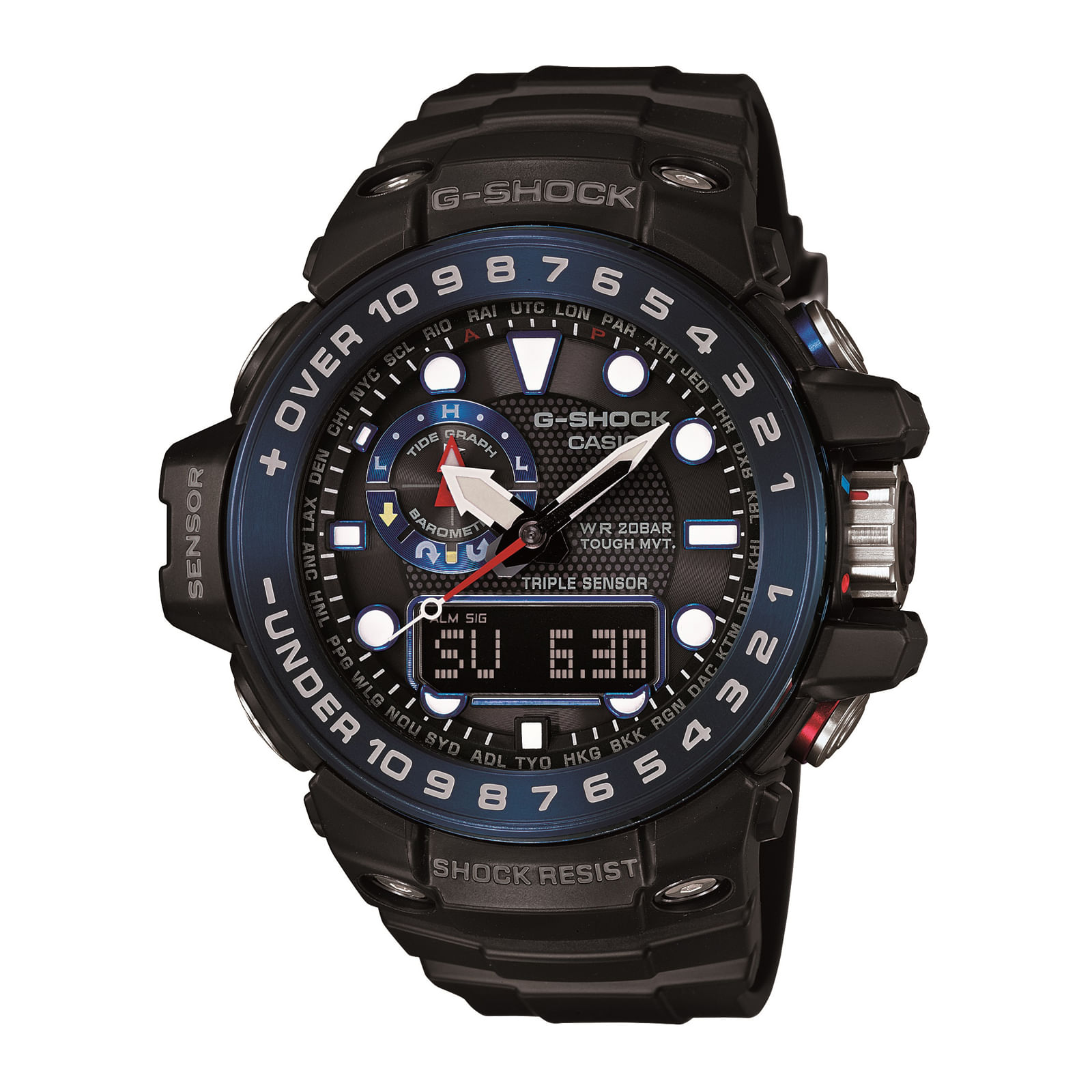 Reloj G-SHOCK GWN-1000B-1B Resina/Acero Hombre Negro