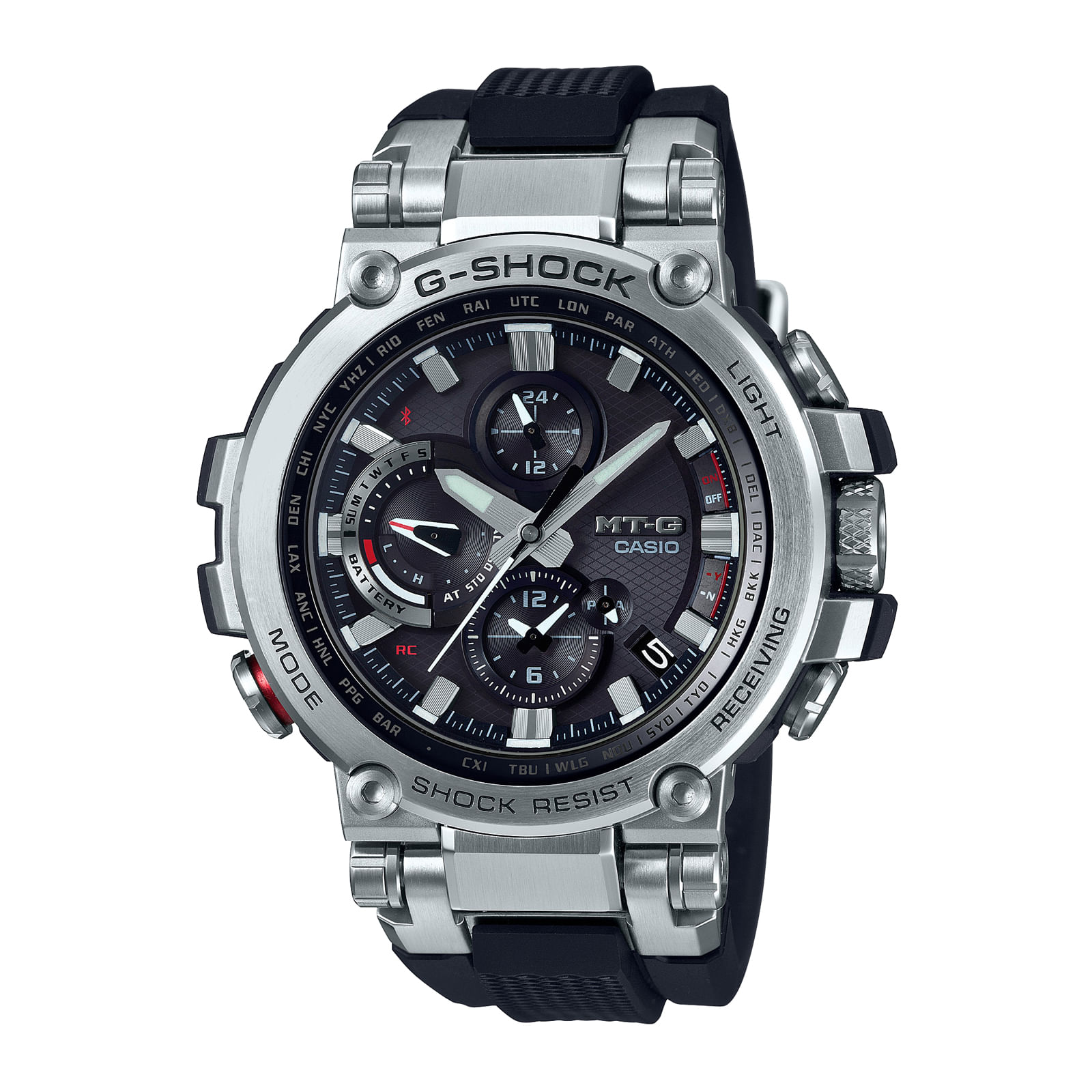 Reloj G-SHOCK MTG-B1000-1A Resina/Acero Hombre Plateado