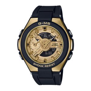 Reloj BABY-G MSG-400G-1A2 Resina/Acero Mujer Negro/Dorado