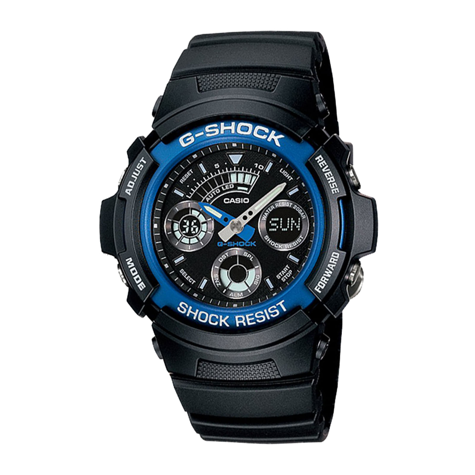 Reloj G-SHOCK AW-591-2A Resina/Aluminio Hombre Negro