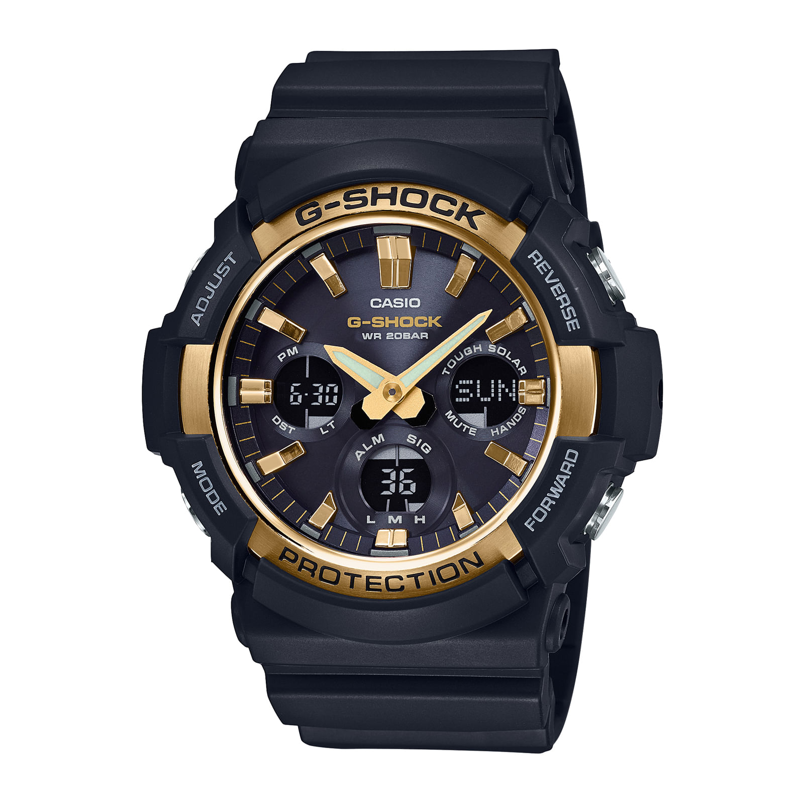 Reloj G-SHOCK GAS-100G-1A Resina/Acero Hombre Negro