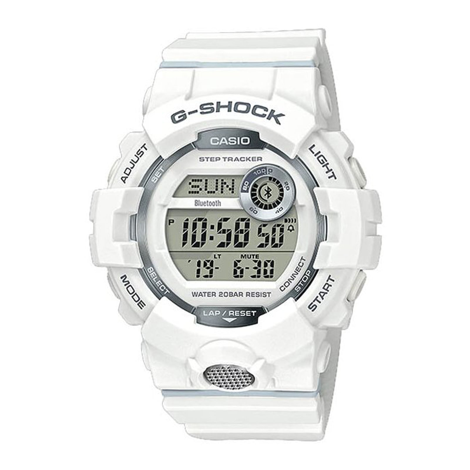 Reloj G SHOCK GBD 800 7D Resina Hombre Blanco Btime