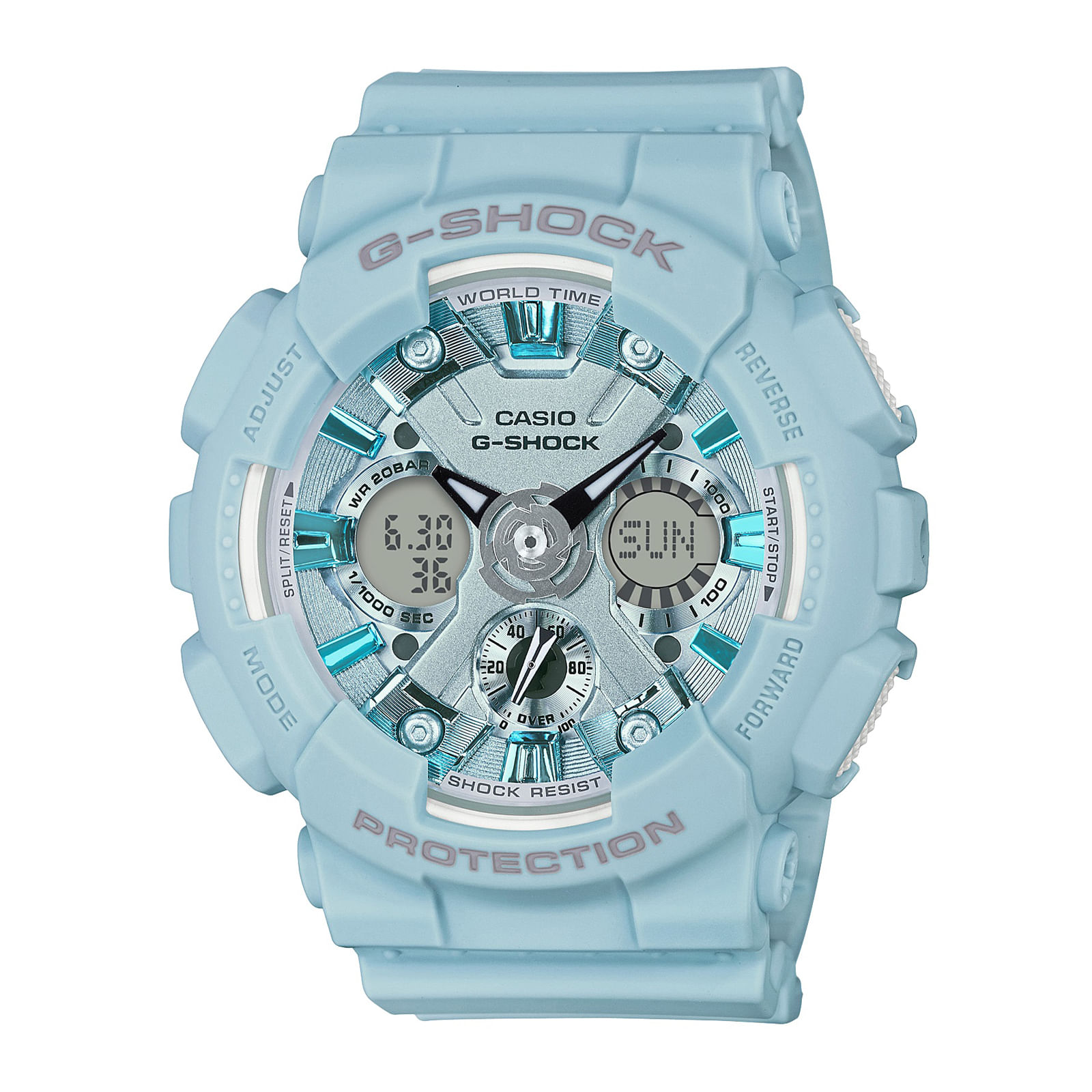 Reloj G-SHOCK GMA-S120DP-2A Resina Mujer Celeste