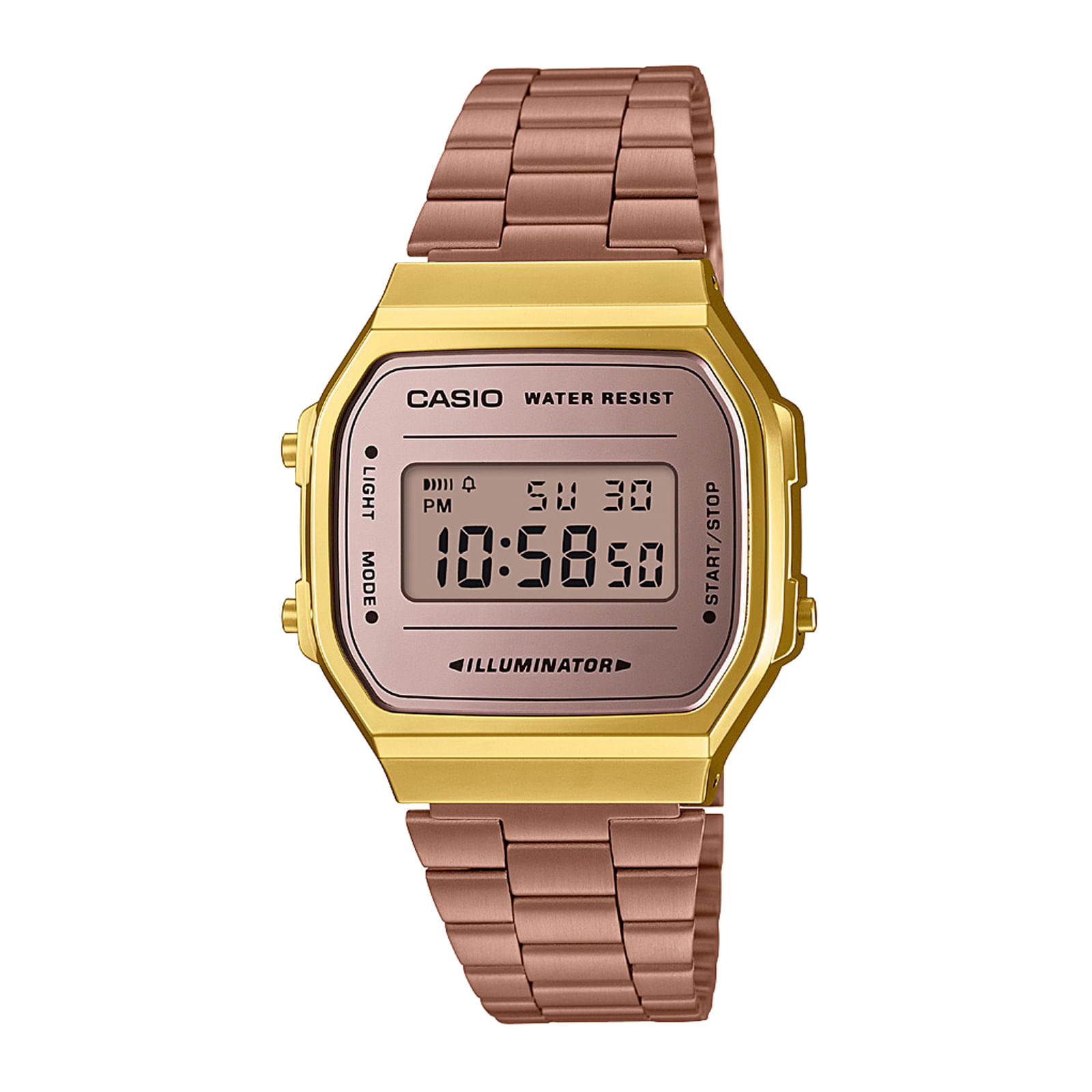 Reloj CASIO A168WECM-5D Resina Unisex Dorado