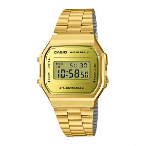 Reloj CASIO A168WEGM-9D Resina Unisex Dorado