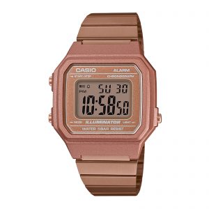 Reloj CASIO B650WC-5A Resina Unisex Oro Rosa