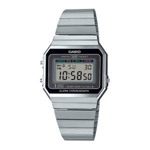 Reloj CASIO A700W-1A Resina Unisex Plateado