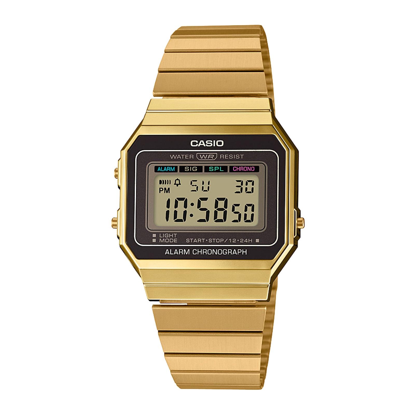 Reloj CASIO A700WG-9A Resina Unisex Dorado
