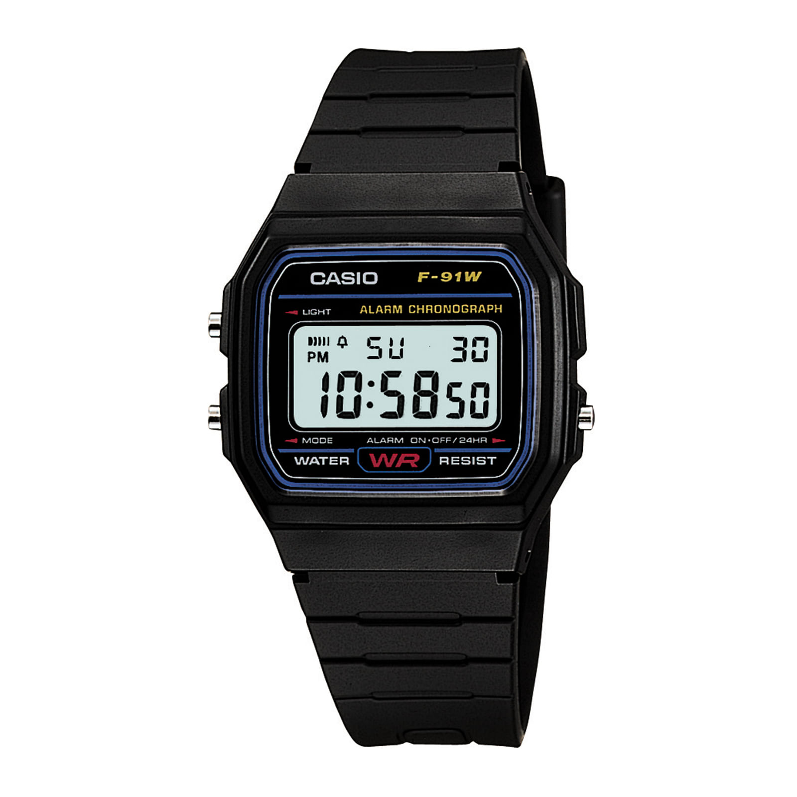 Reloj CASIO F-91W-1D Resina Hombre Negro