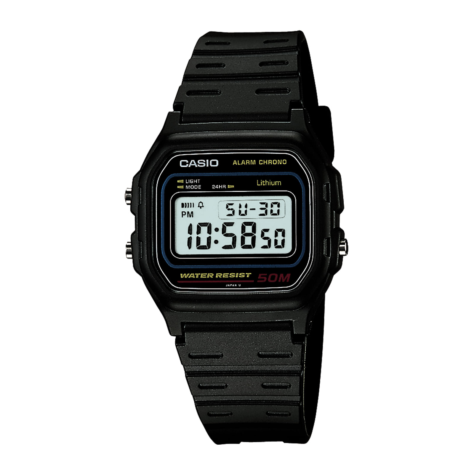 Reloj CASIO W-59-1V Resina Juvenil Negro