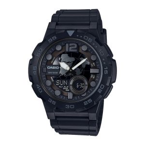 Reloj CASIO AEQ-100W-1B Resina Juvenil Negro