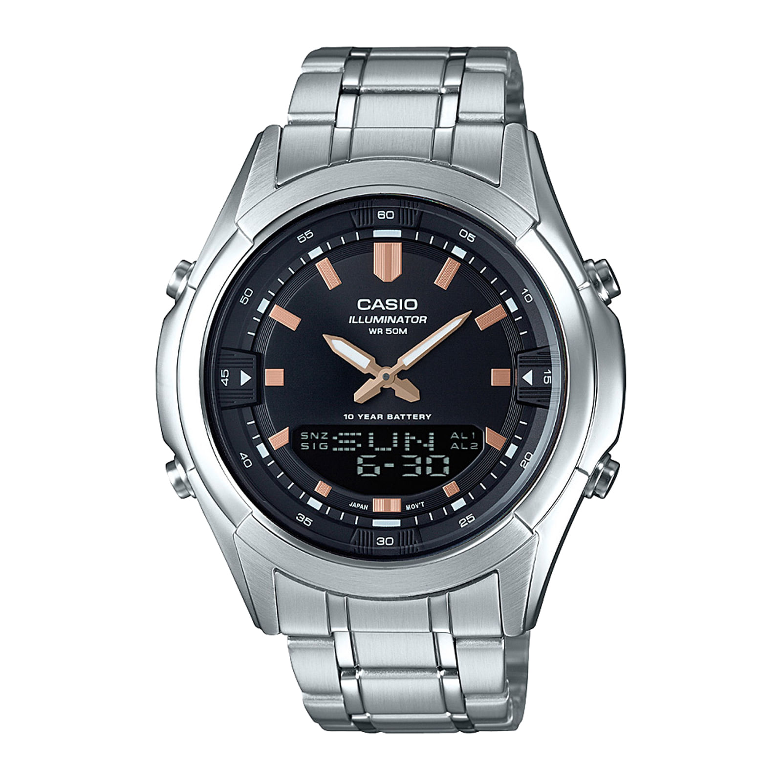 Reloj CASIO AMW-840D-1A Acero Hombre Plateado