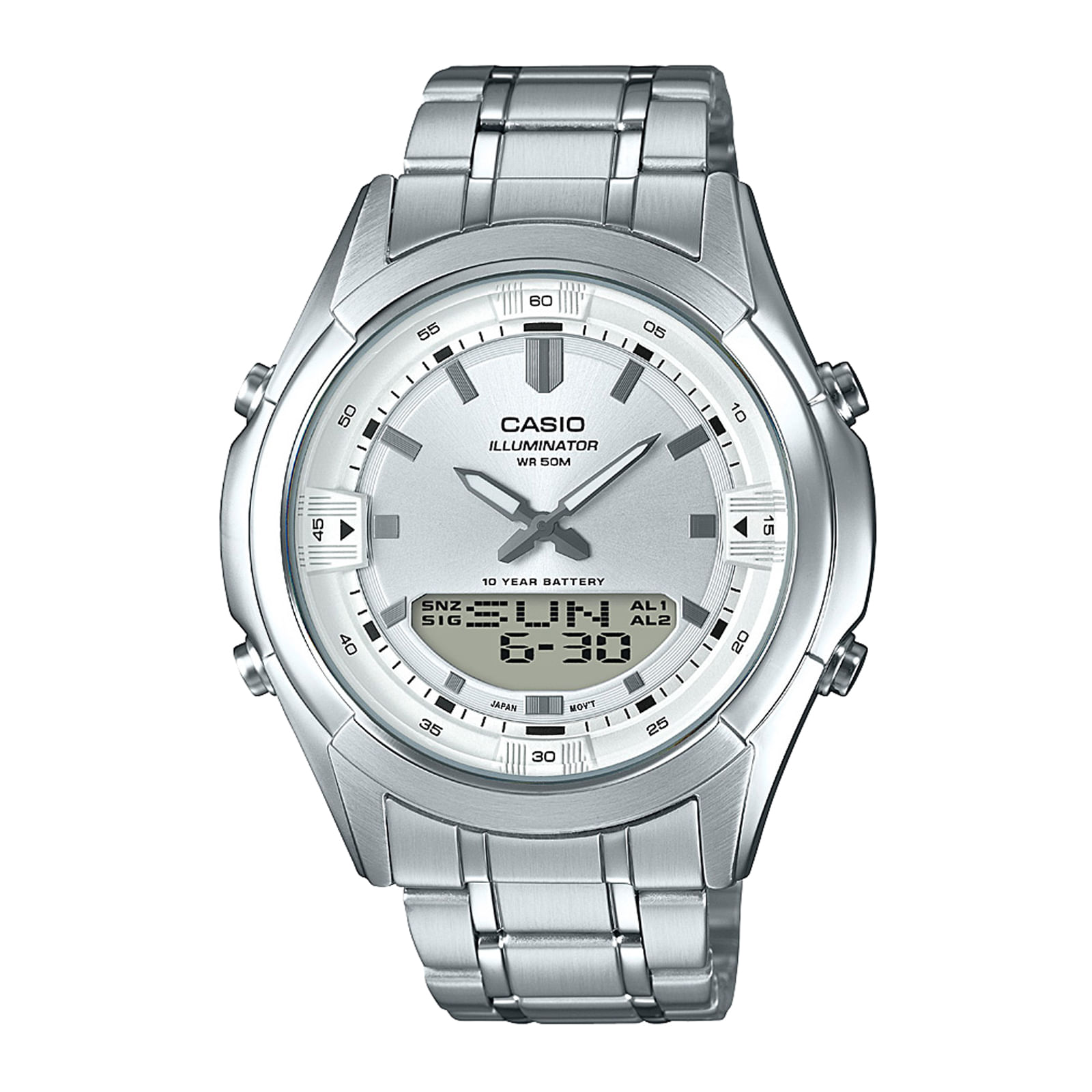 Reloj CASIO AMW-840D-7A Acero Hombre Plateado