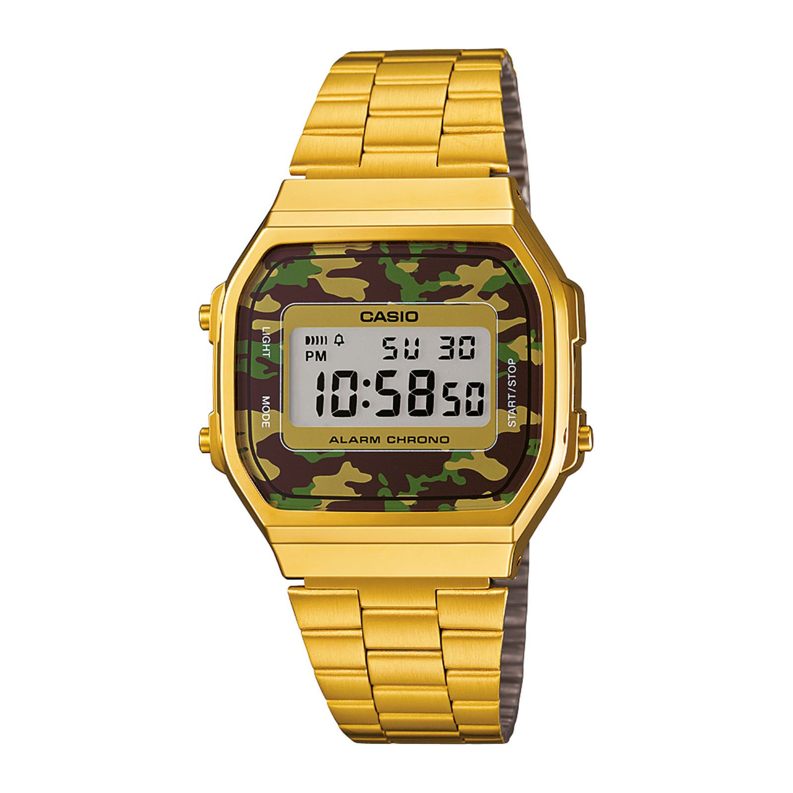 Reloj CASIO A168WEGC-3D Resina Unisex Dorado