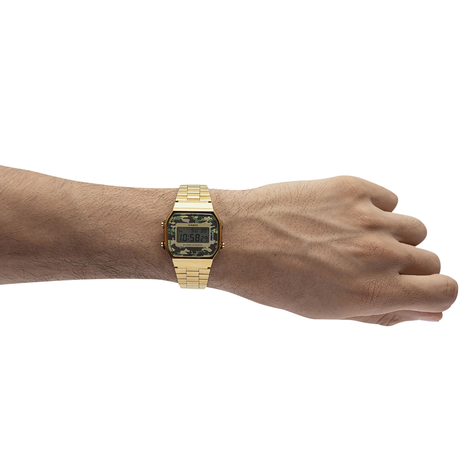 Reloj CASIO A168WEGC-3D Resina Unisex Dorado