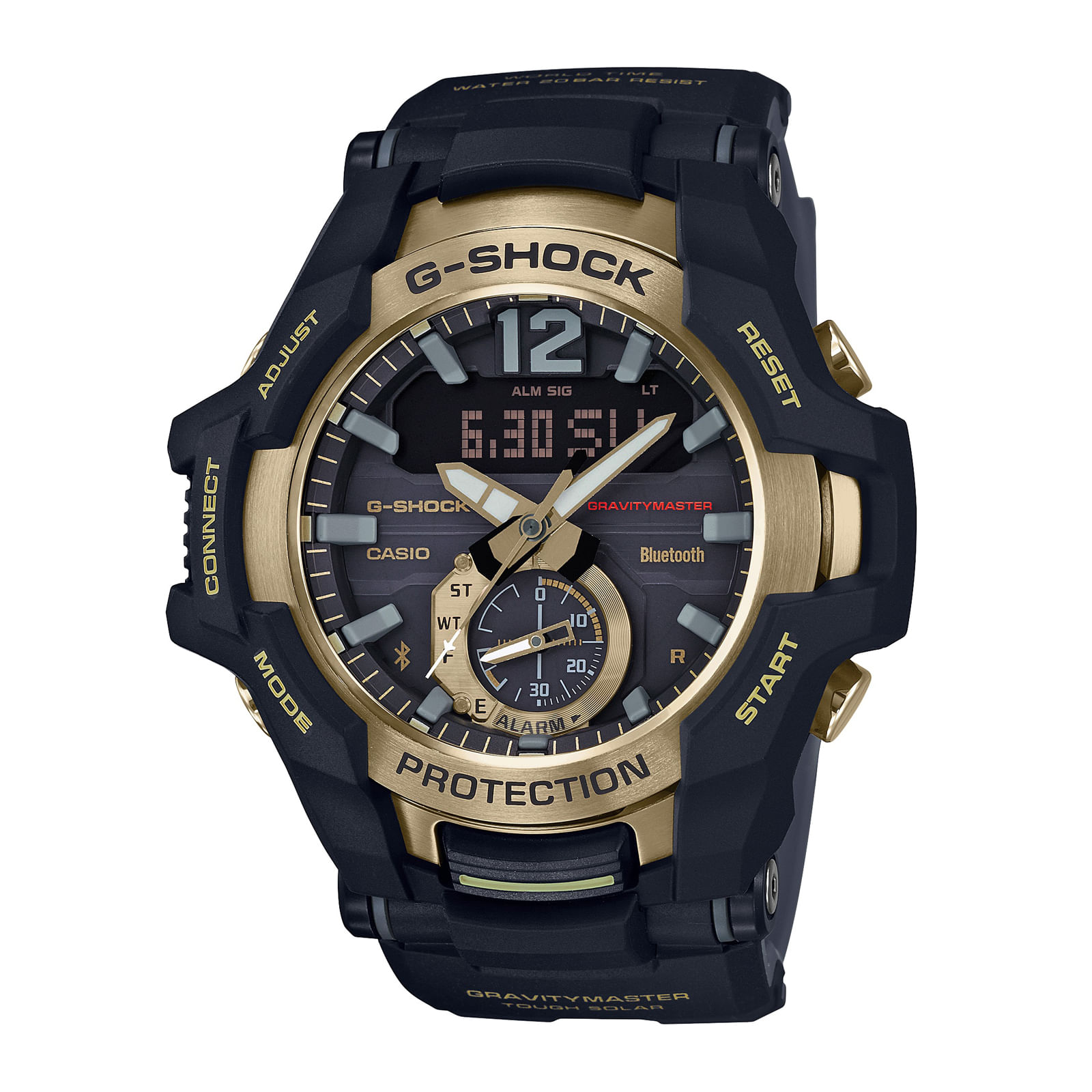 Reloj G-SHOCK GR-B100GB-1A Resina/Acero Hombre Negro/Dorado