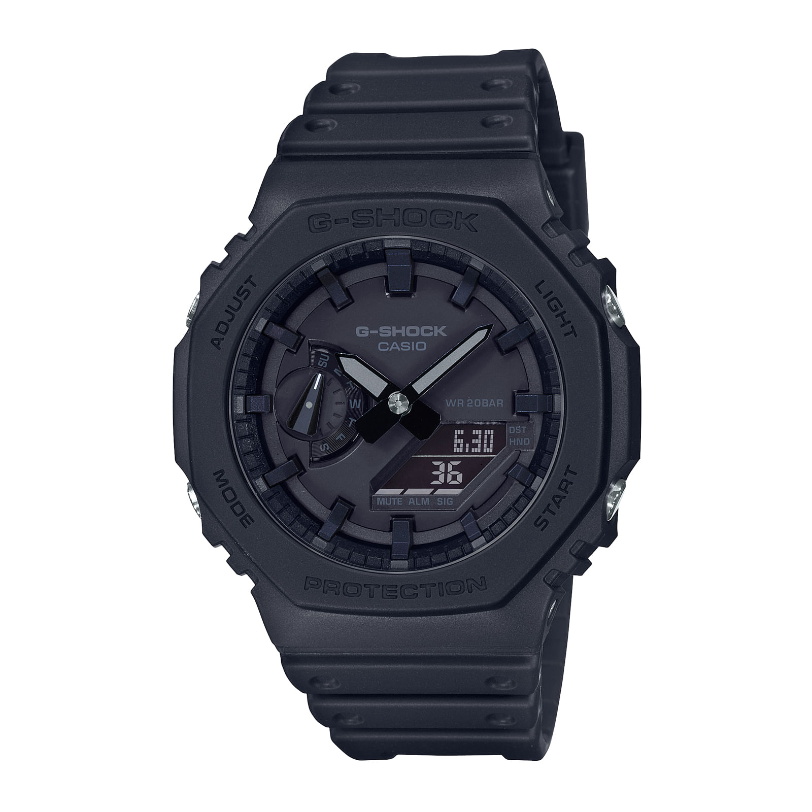 Reloj G-SHOCK GA-2100-1A1 Carbono/Resina Hombre Negro - Btime