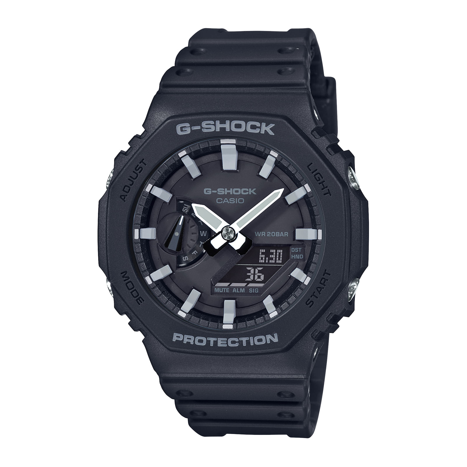 Reloj G-SHOCK GA-2100-1A Carbono/Resina Hombre Negro