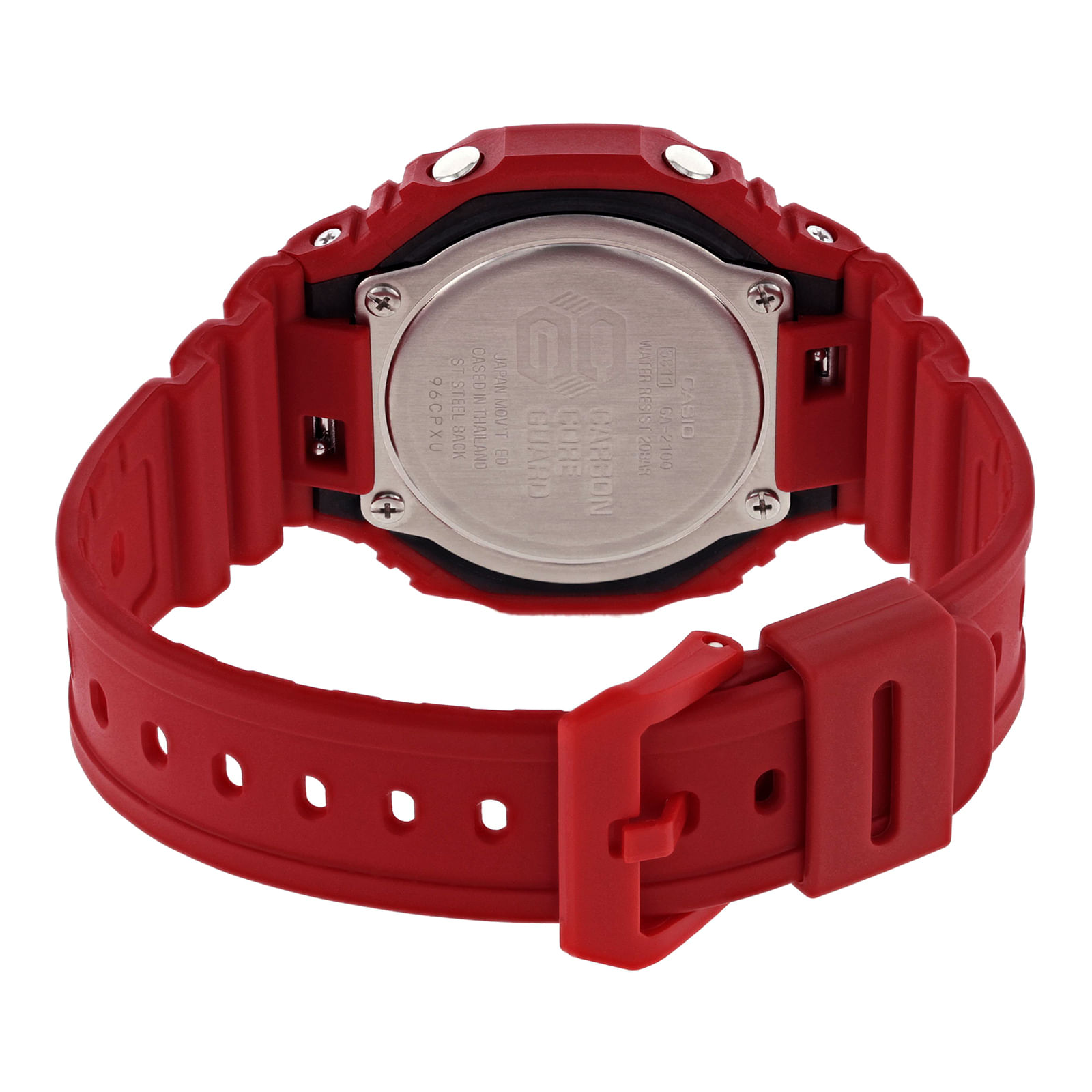 Reloj G-SHOCK GA-2100-4A Carbono/Resina Hombre Rojo