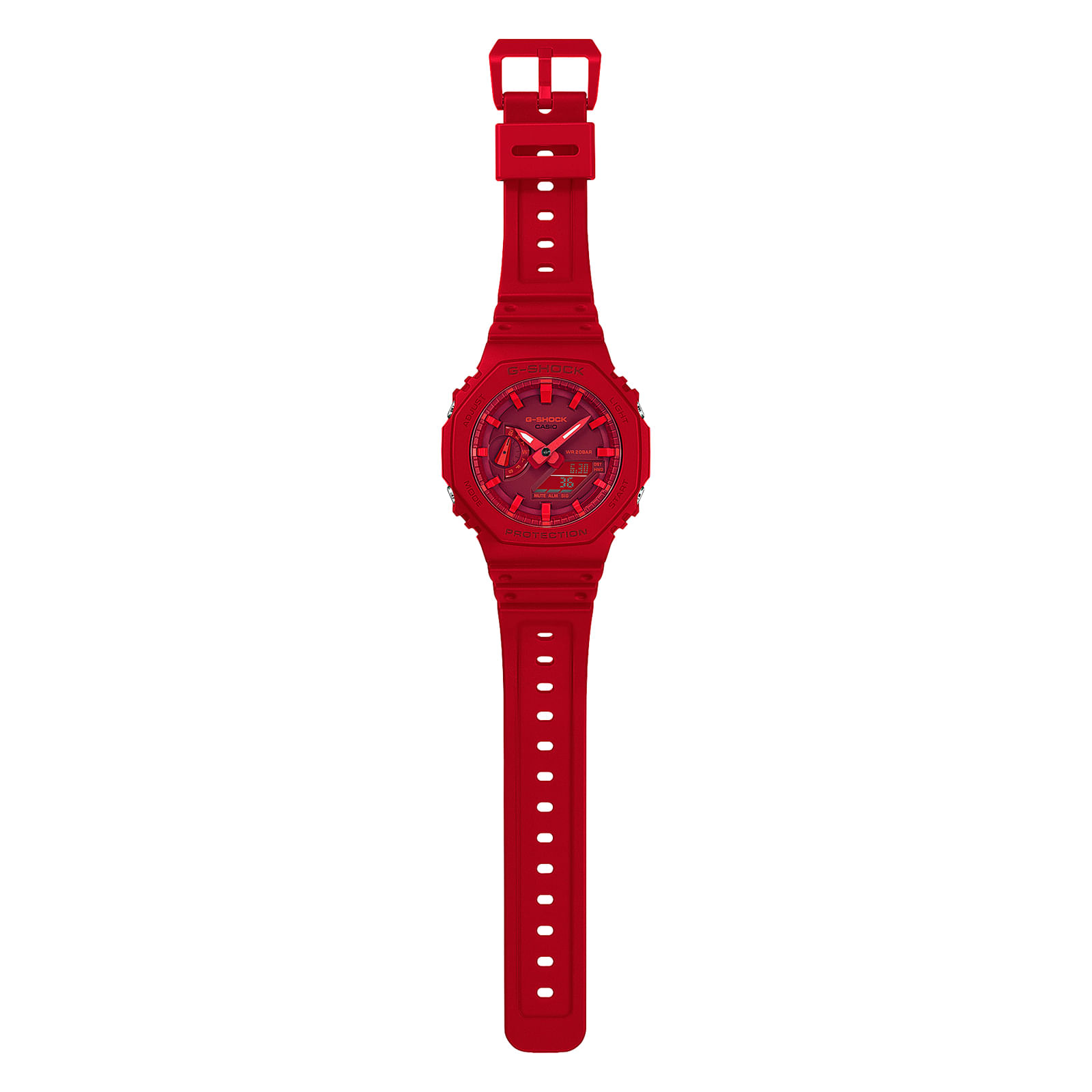 Reloj G-SHOCK GA-2100-4A Carbono/Resina Hombre Rojo