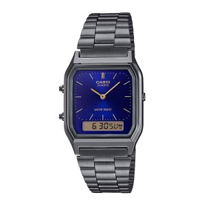 Reloj CASIO AQ-230GG-2A Acero Juvenil Negro