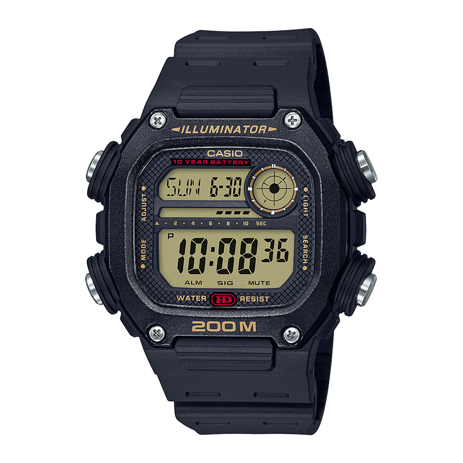 Reloj CASIO DW-291H-9A Resina Juvenil Negro
