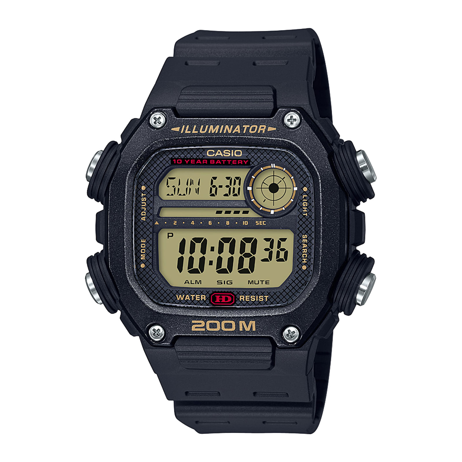 Reloj CASIO DW-291H-9A Resina Juvenil Negro