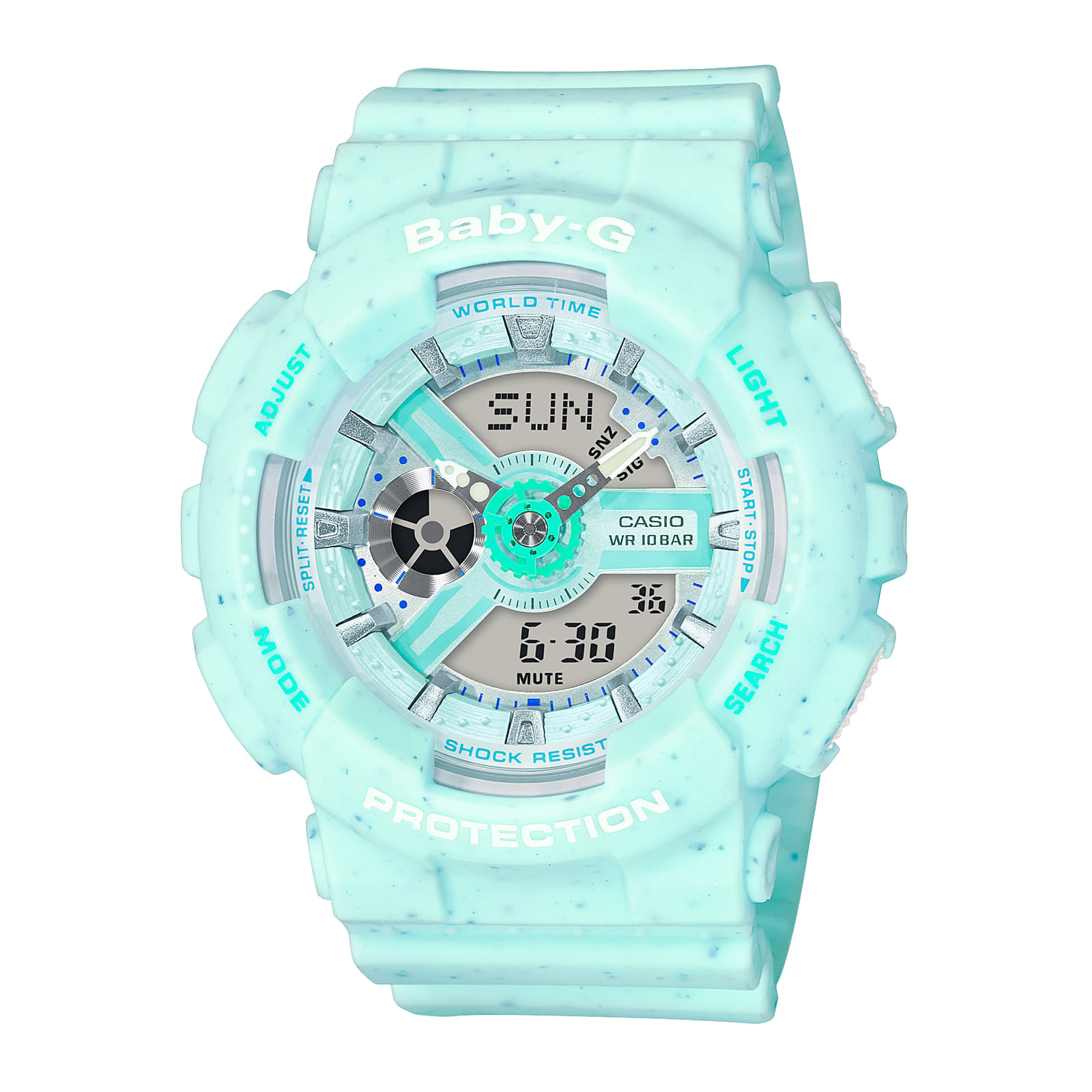 Reloj BABY-G BA-110PI-2A Resina Mujer Celeste