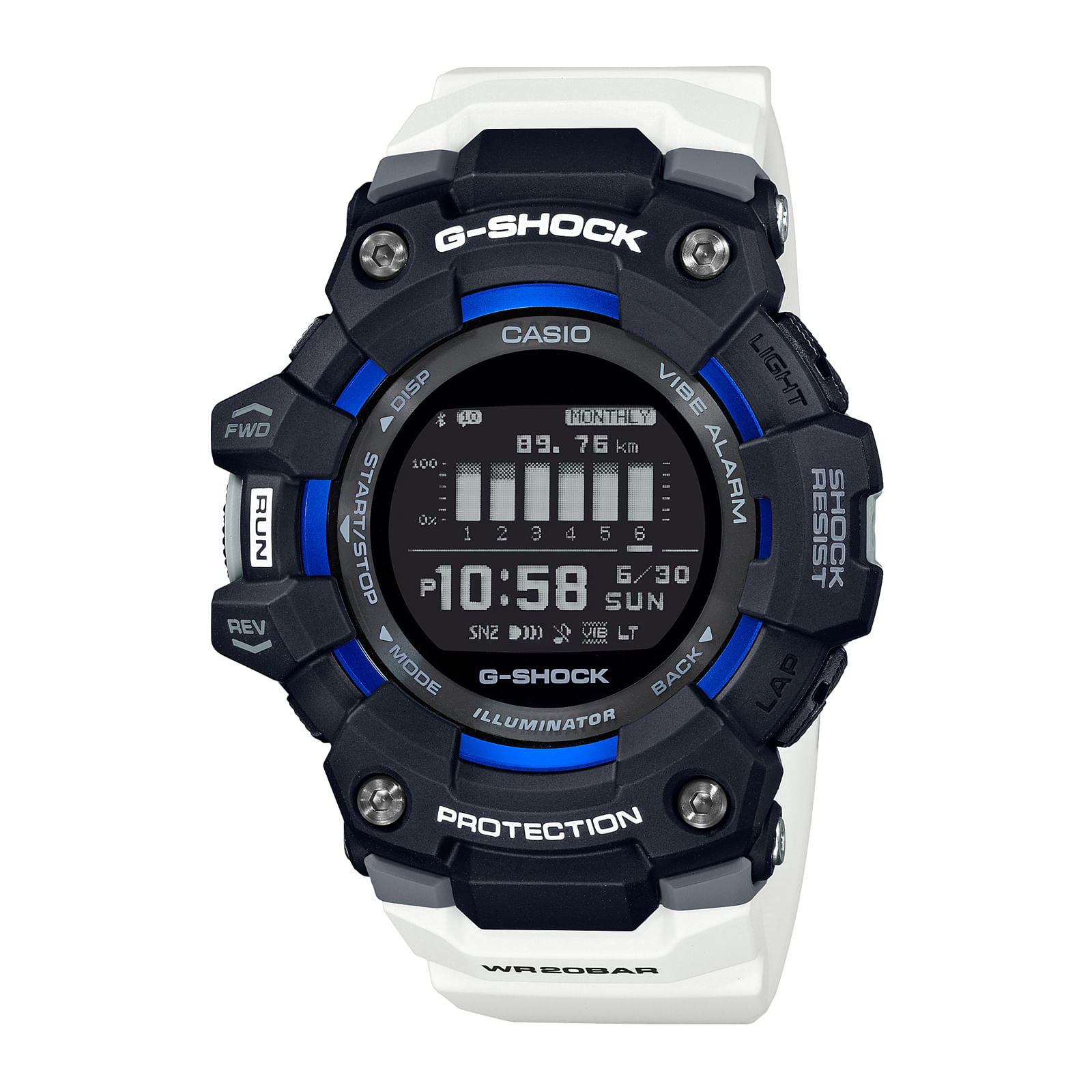 Reloj G-SHOCK GBD-100-1A7 Resina/Aluminio Hombre Negro